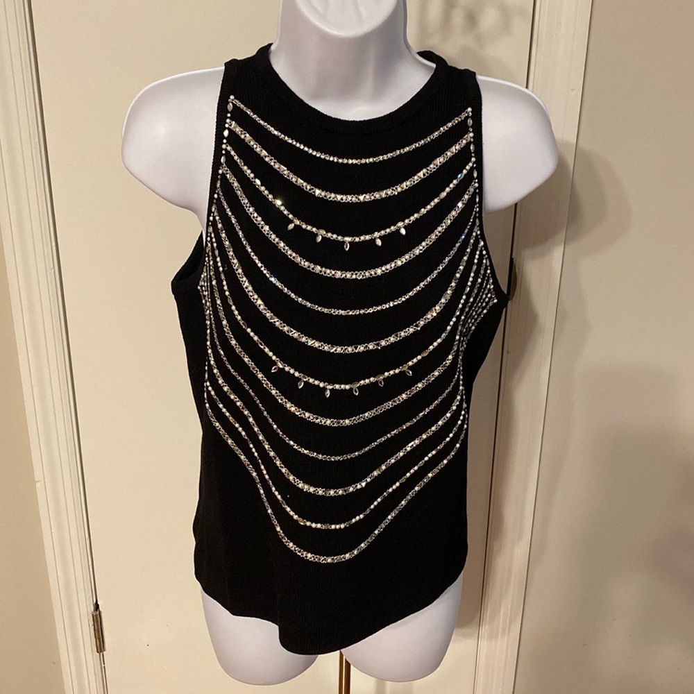 St. John Vintage Evening Sleeveless Sweater